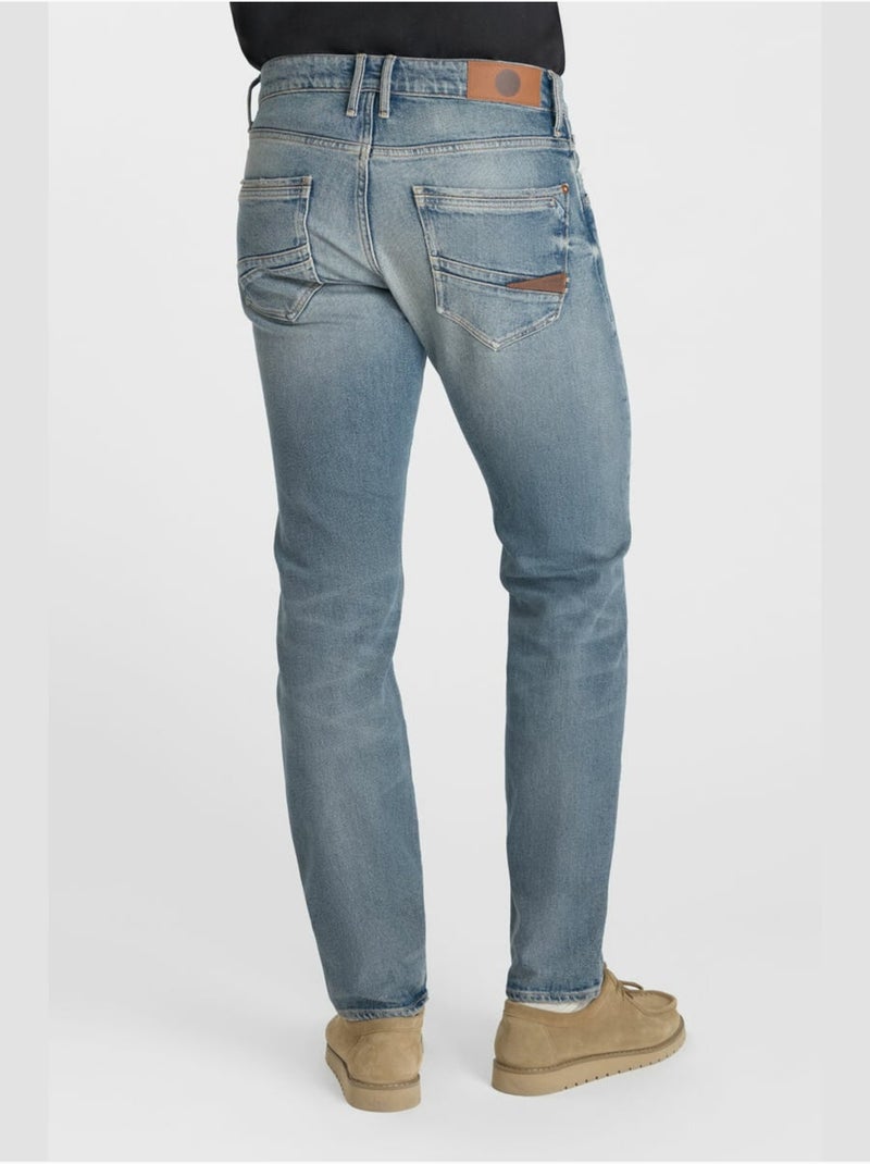 Jeans 700/11 stretch slim 'le temps des cerises' Bleu - Kiabi
