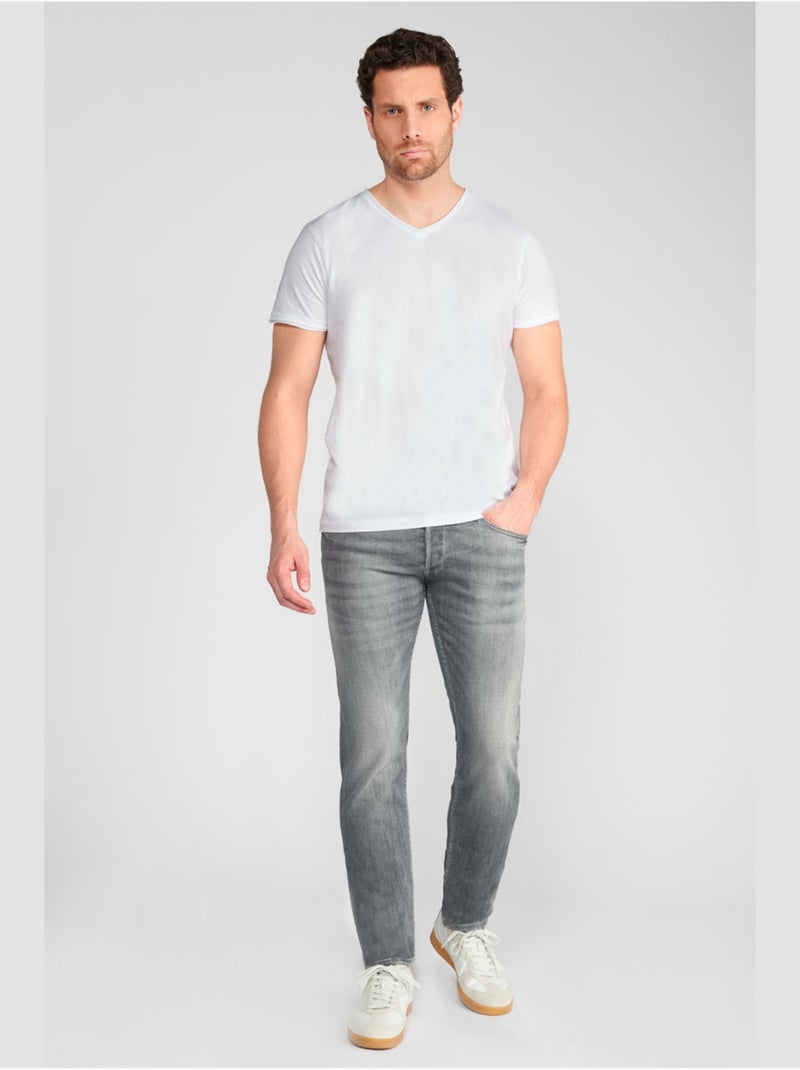 Jeans 700/11 stretch slim 'Le Temps Des Cerises' Gris - Kiabi