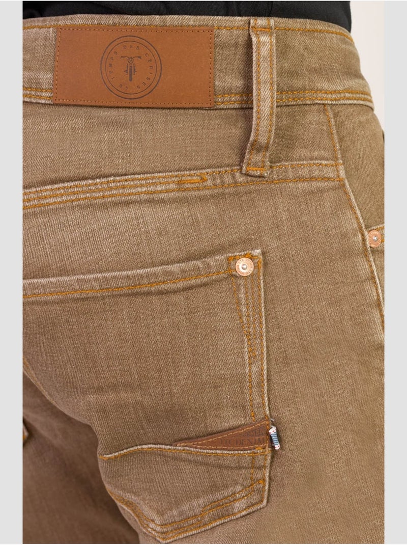 Jeans 700/11 stretch slim 'Le Temps Des Cerises' Marron - Kiabi