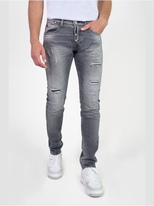 Jeans 700/11 stretch slim 'le temps des cerises' - Kiabi Jeans 700/11 stretch slim 'le temps des cerises' - Kiabi