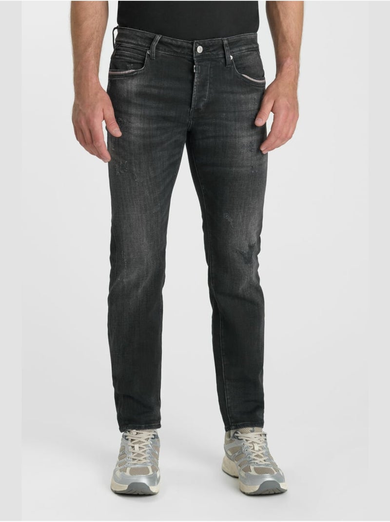 Jeans 700/11 stretch slim 'le temps des cerises' Noir - Kiabi