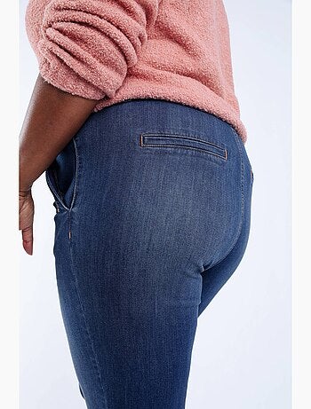 Jeans 7/8 avec revers