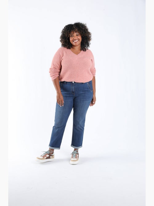 Jeans 7/8 avec revers PAPRIKA - Kiabi