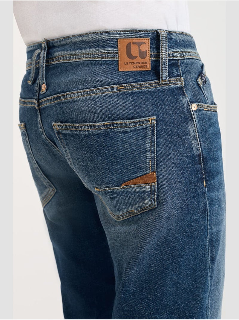 Jeans 800/12 droite 'Le Temps Des Cerises' Bleu - Kiabi