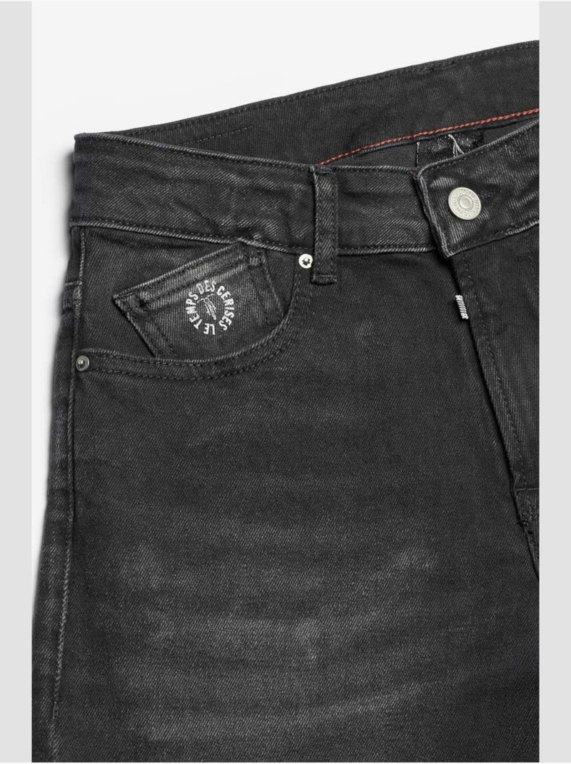 Jeans 800/16 regular droite 'le temps des cerises' Noir - Kiabi