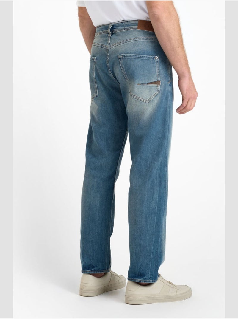 Jeans 800/60 loose loose large 'le temps des cerises' Bleu - Kiabi