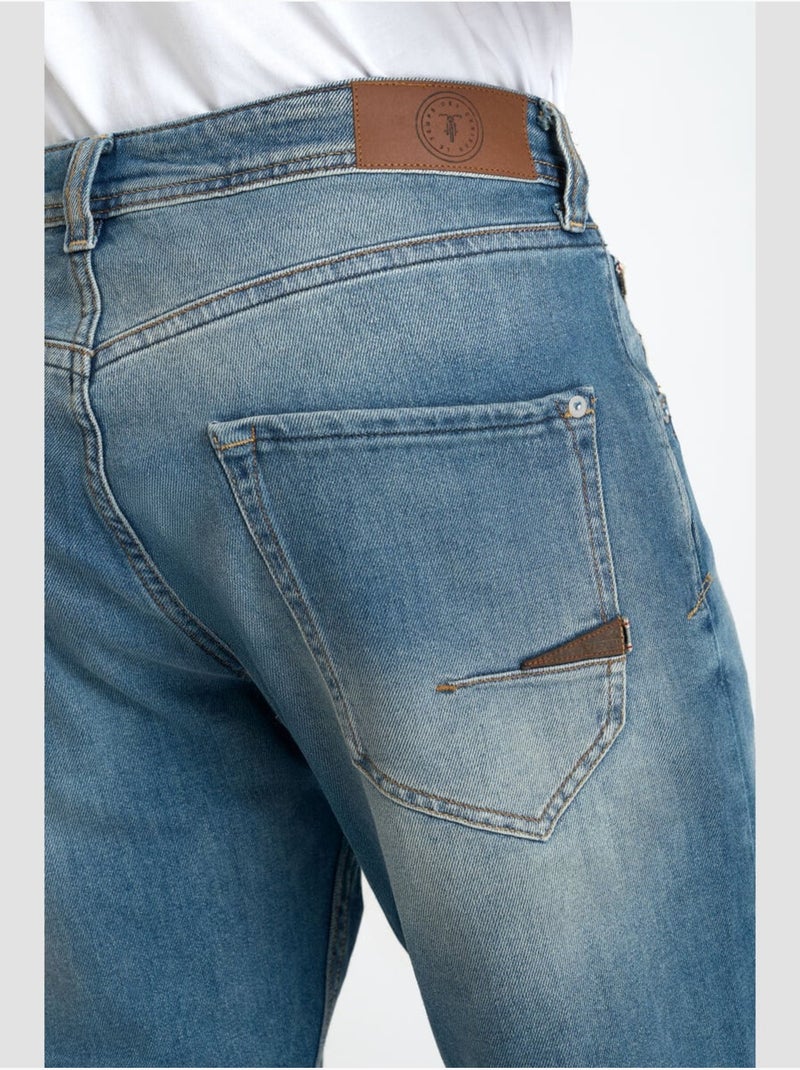 Jeans 800/60 loose loose large 'le temps des cerises' Bleu - Kiabi