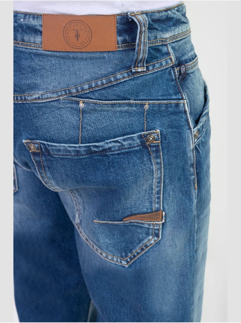 Jeans 800/60 loose loose large 'le temps des cerises' Bleu - Kiabi