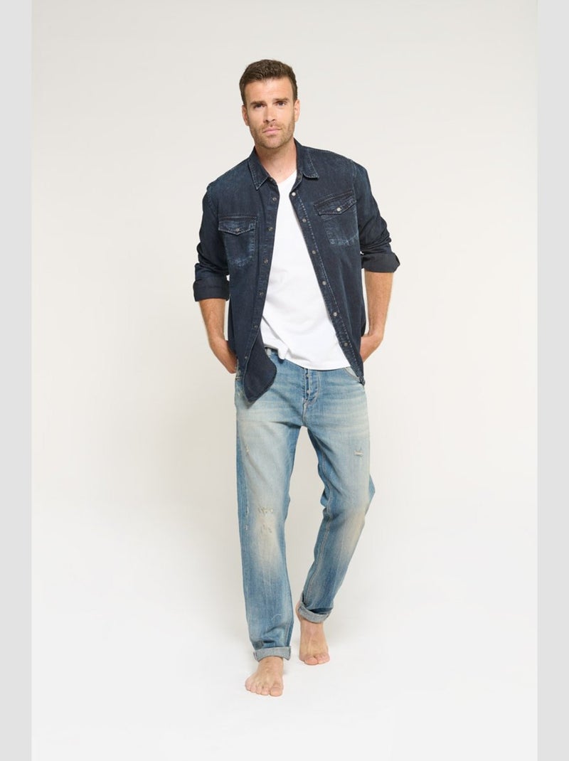 Jeans 800/60 loose regular droit 'Le Temps Des Cerises' Bleu - Kiabi