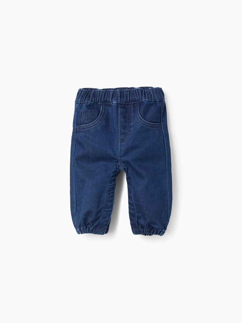 Jeans à Boutons-Pression Bleu - Kiabi
