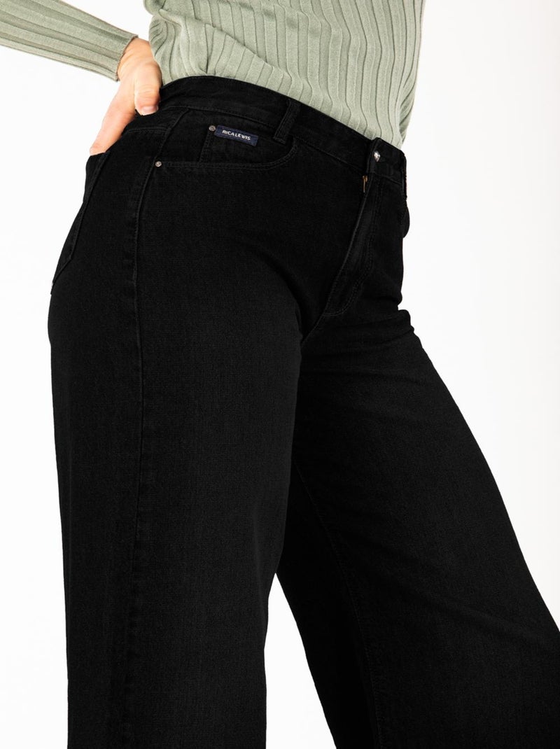 Jeans ample longueur chevilles DORY 'Rica Lewis' Noir - Kiabi