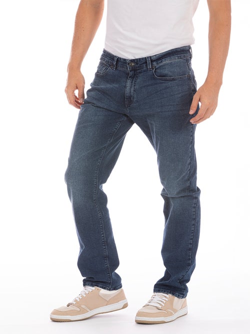 Jeans ARKON8 coupe droite stretch brossé, longueur 32 'Rica Lewis' - Kiabi