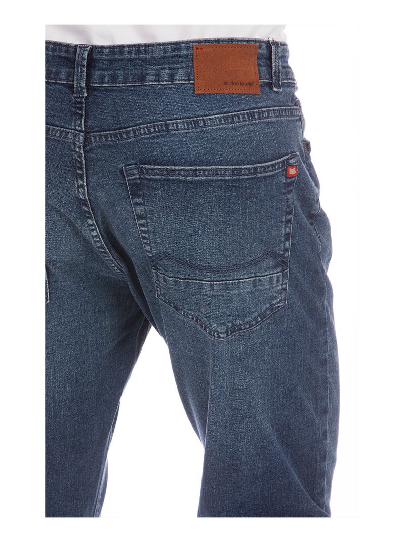 Jeans ARKON8 coupe droite stretch brossé, longueur 32 'Rica Lewis' Bleu - Kiabi