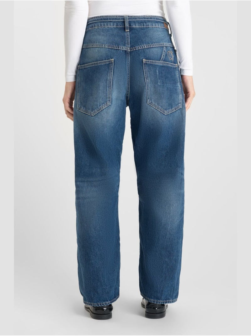 Jeans balloon loose large 'Le Temps Des Cerises' Bleu - Kiabi