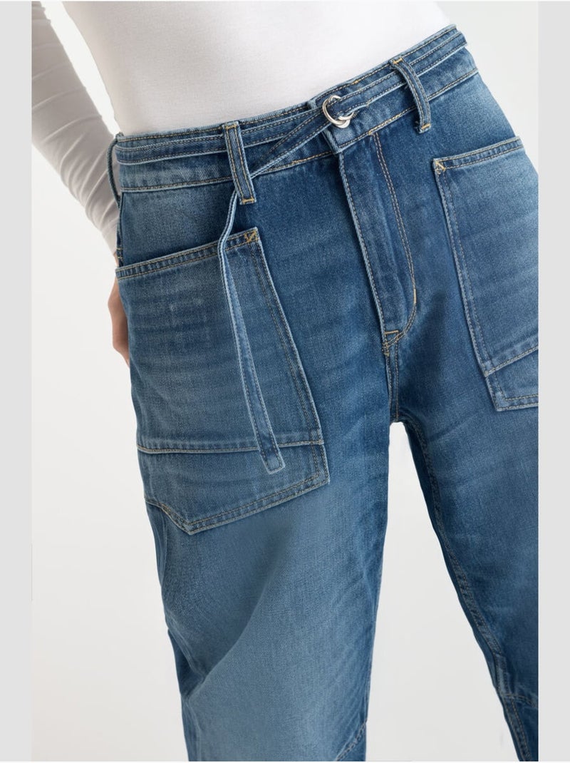 Jeans balloon loose large 'Le Temps Des Cerises' Bleu - Kiabi