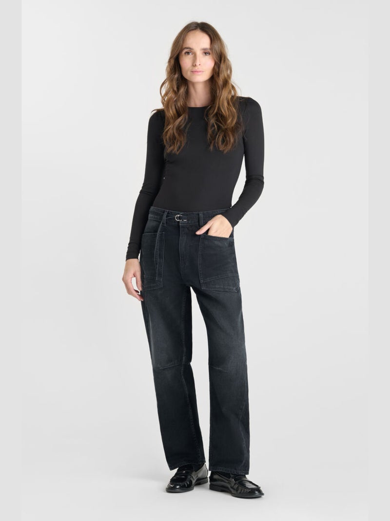 Jeans balloon loose large 'Le Temps Des Cerises' Bleu - Kiabi