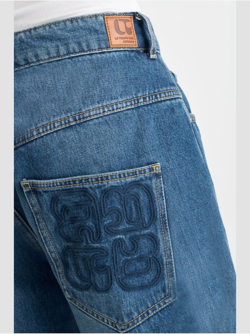 Jeans balloon loose large 'Le Temps Des Cerises' Bleu - Kiabi