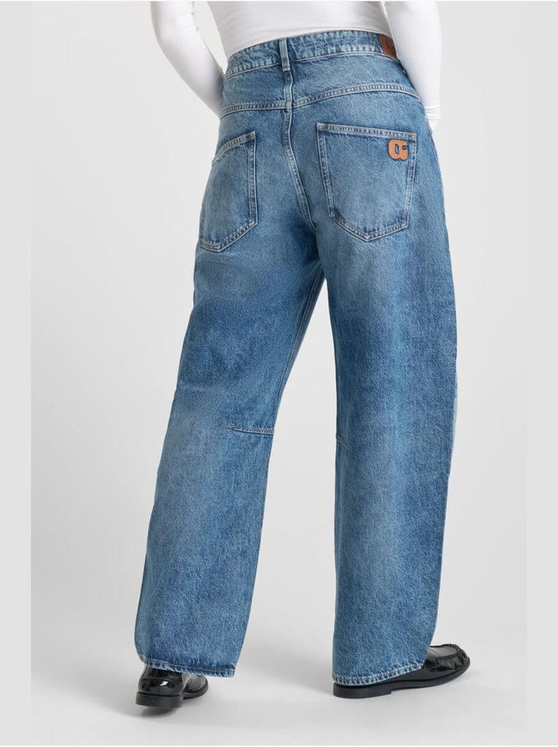 Jeans balloon loose large 'Le Temps Des Cerises' Bleu - Kiabi