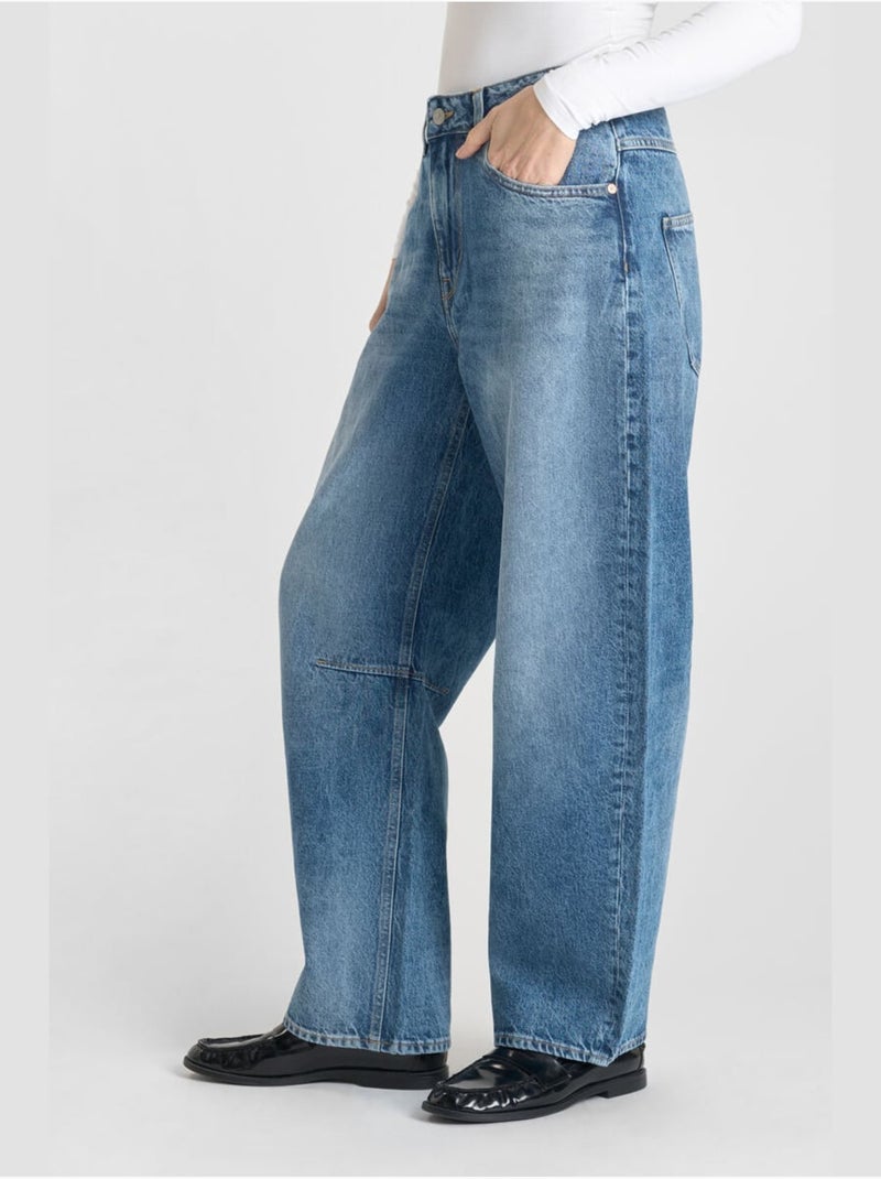 Jeans balloon loose large 'Le Temps Des Cerises' Bleu - Kiabi