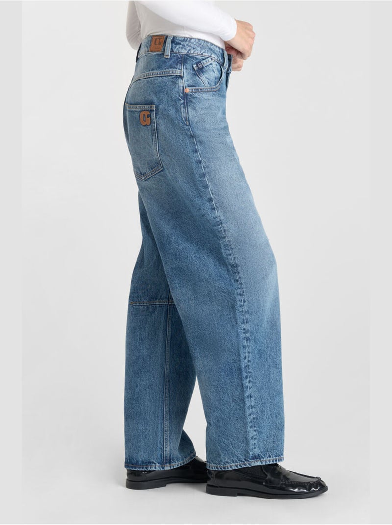 Jeans balloon loose large 'Le Temps Des Cerises' Bleu - Kiabi