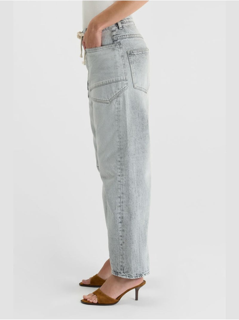 Jeans balloon loose large 'Le Temps Des Cerises' Gris - Kiabi