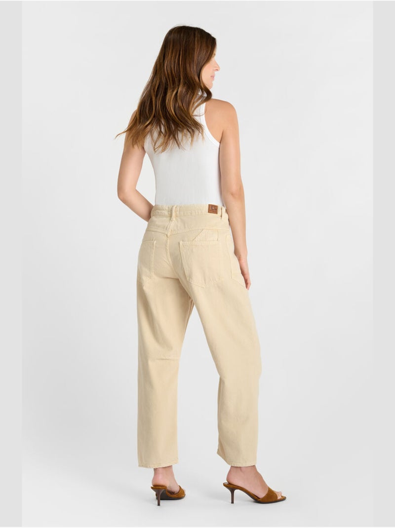 Jeans balloon loose large 'Le Temps Des Cerises' Jaune - Kiabi