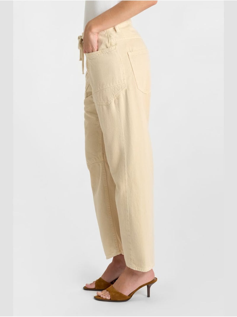 Jeans balloon loose large 'Le Temps Des Cerises' Jaune - Kiabi