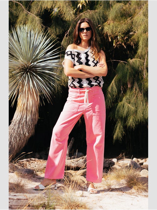 Jeans balloon loose large 'Le Temps Des Cerises' - Kiabi Jeans balloon loose large 'Le Temps Des Cerises' - Kiabi