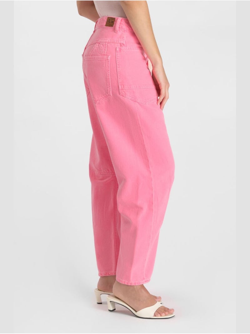 Jeans balloon loose large 'Le Temps Des Cerises' Rose - Kiabi