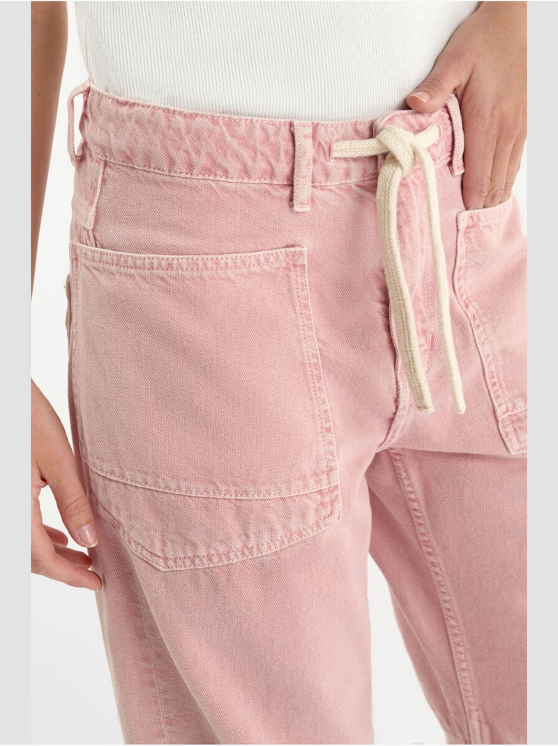 Jeans balloon loose large 'Le Temps Des Cerises' Rose - Kiabi