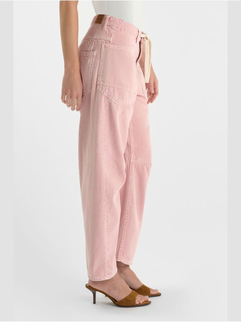 Jeans balloon loose large 'Le Temps Des Cerises' Rose - Kiabi