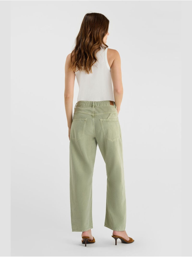 Jeans balloon loose large 'Le Temps Des Cerises' Vert - Kiabi