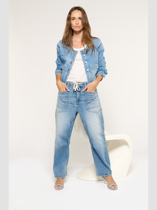 Jeans balloon taille haute loose large 'Le Temps Des Cerises' - Kiabi