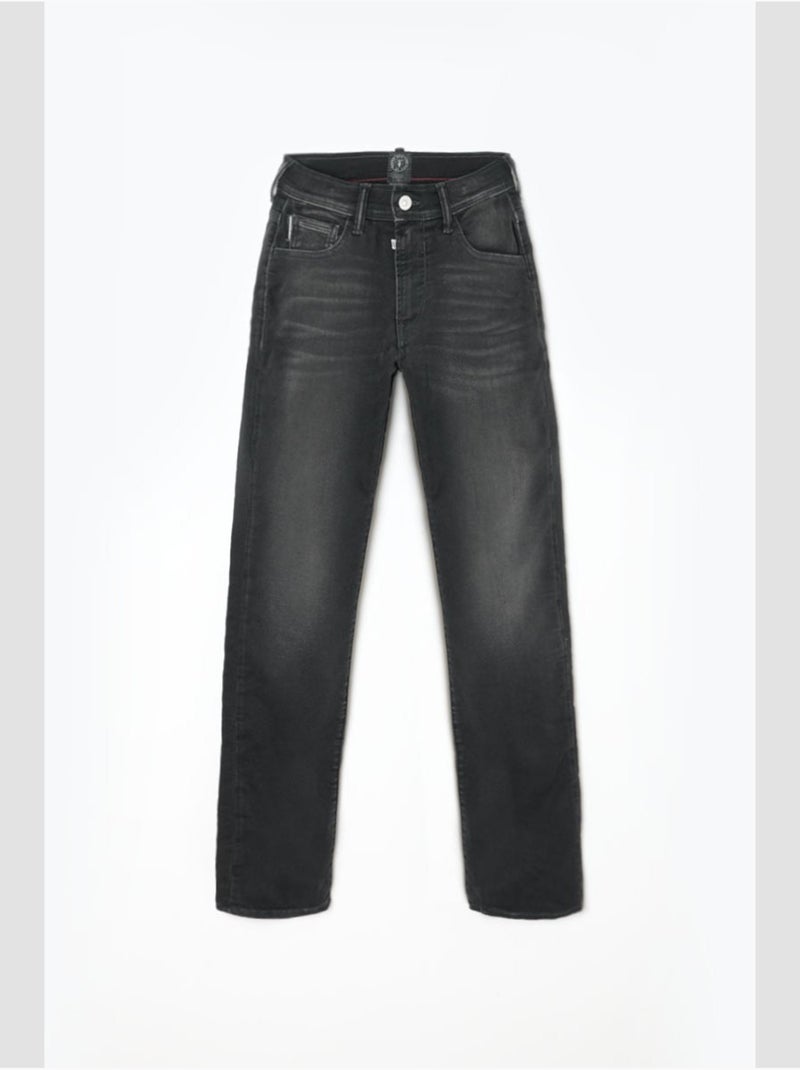 Jeans blue jogg droite 'le temps des cerises' Noir - Kiabi
