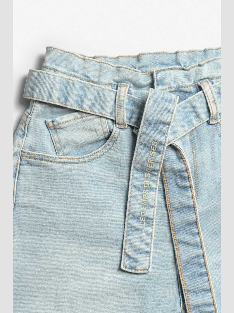 Jeans boyfit  7/8ème 'Le Temps Des Cerises' Bleu - Kiabi