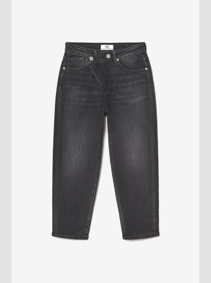 Jeans boyfit loose large 7/8ème 'Le Temps Des Cerises' Noir - Kiabi