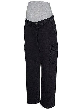 Jeans Cargo Femme Mamalicous Wide Leg