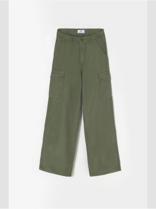 Jeans cargo 'le temps des cerises' - Kiabi