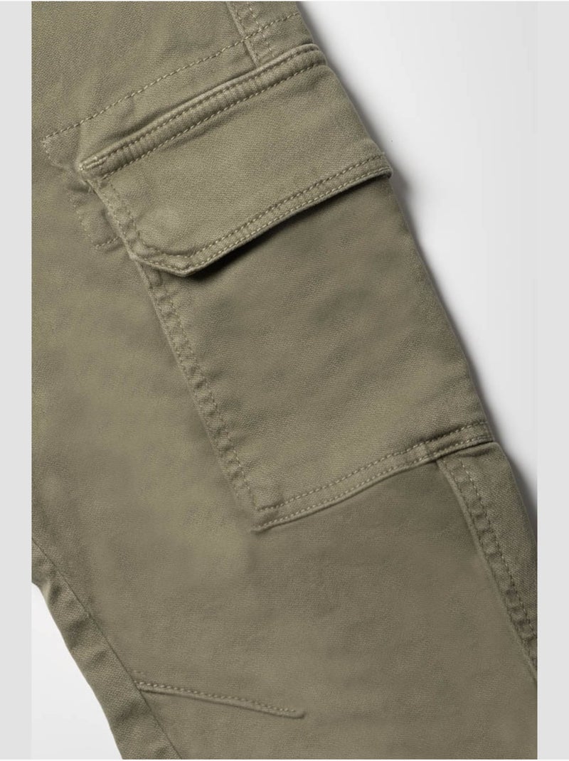 Jeans carotte 'Le Temps Des Cerises' Kaki - Kiabi