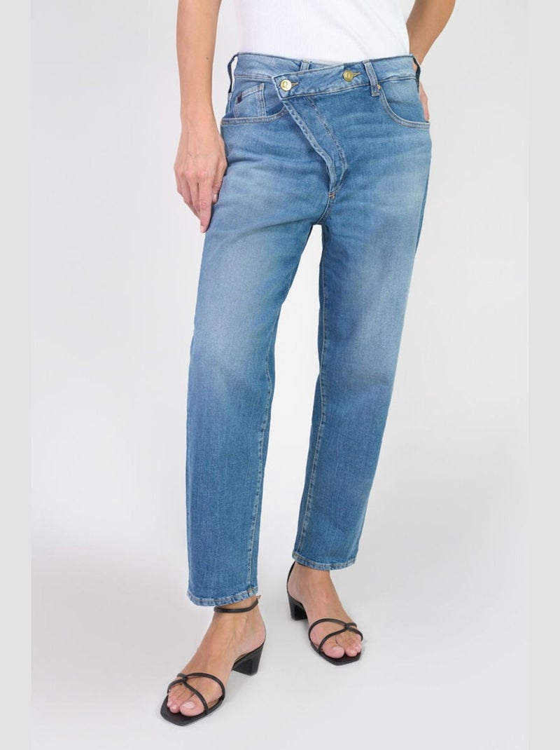Jeans cosy boyfit 7/8ème 'Le Temps Des Cerises' Bleu - Kiabi