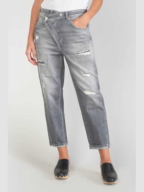 Jeans cosy boyfit 7/8ème 'Le Temps Des Cerises' - Kiabi