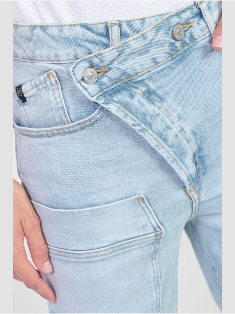 Jeans cosy loose large 7/8ème 'Le Temps Des Cerises' Bleu - Kiabi