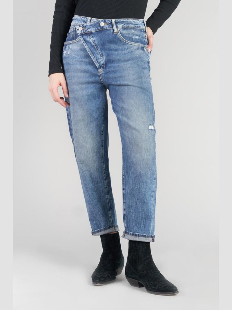 Jeans cosy loose large 7/8ème 'Le Temps Des Cerises' Bleu