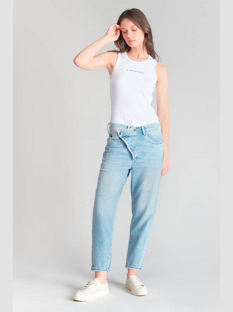 Jeans cosy loose large 7/8ème 'Le Temps Des Cerises' Bleu - Kiabi