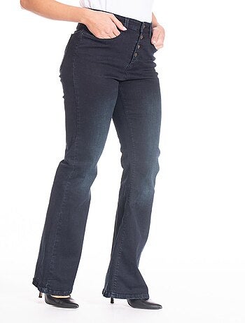 Jeans coupe bootcut denim stretch blue black ZAIRA 'Rica Lewis'