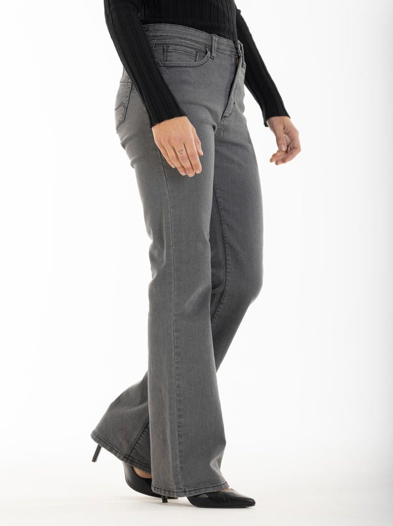 Jeans coupe bootcut push up MARA 'Rica Lewis' Gris - Kiabi