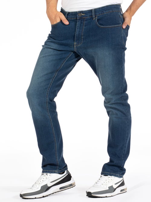 Jeans coupe droite ajustée stretch COYOTE LEO - Kiabi