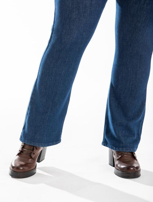 Jeans coupe droite bootcut brut brossé OBBO2 'OBER' - Kiabi