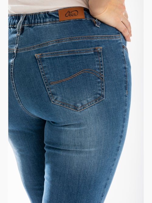 Jeans coupe droite bootcut stone brossé OBBO1 'OBER' - Kiabi