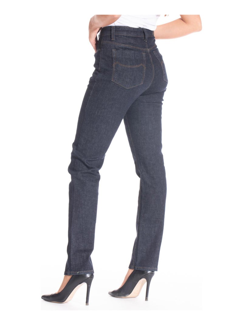 Jeans coupe droite denim stretch brut ZELDA 'Rica Lewis' Bleu - Kiabi